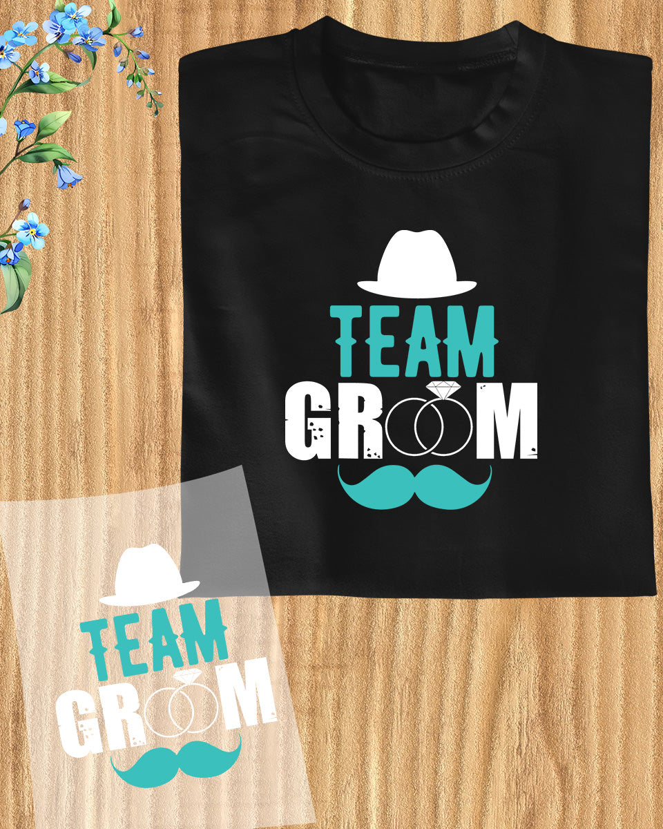 Team Groom Trendy DTF Transfer Film