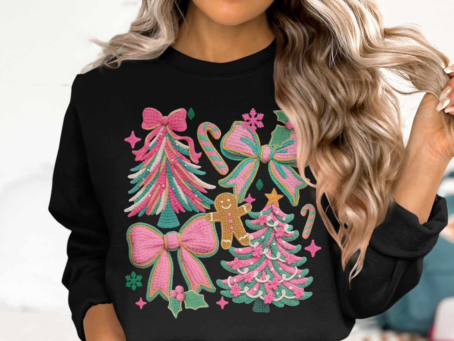 Festive Christmas Themed Holiday Sweatshirt