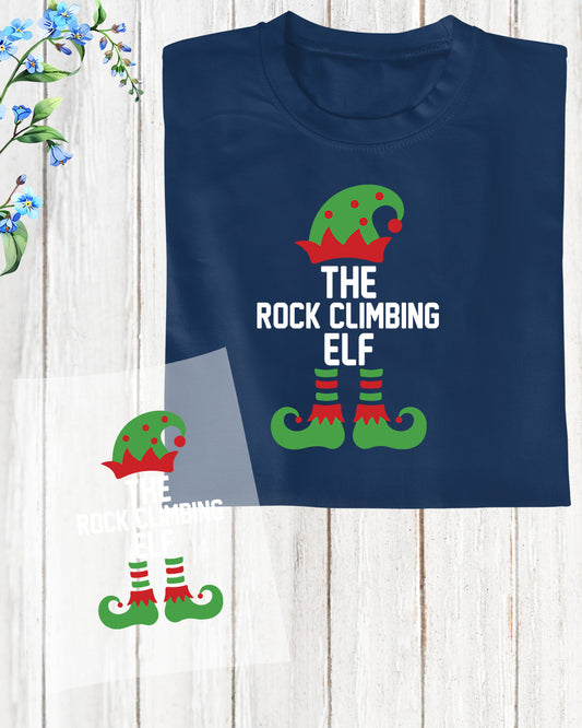 The Rock Climbing Elf DTF Transfer Film