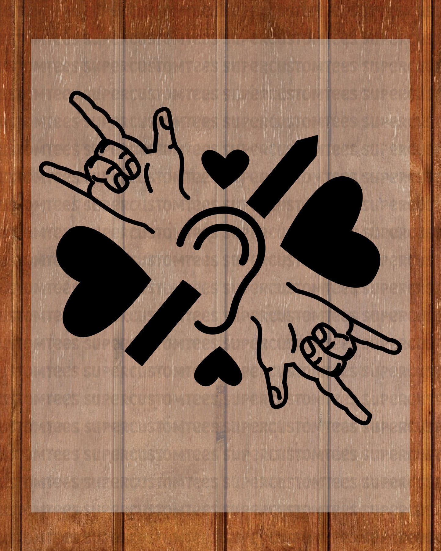 Deaf Awareness DTF Transfer Ready to Press