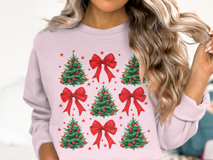 Christmas Tree and Red Bow Design product
