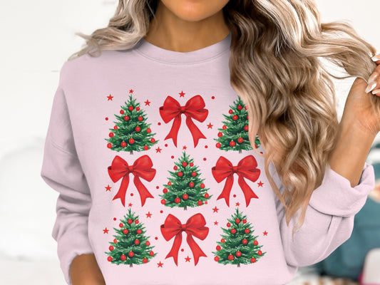 Christmas Tree and Red Bow Design product