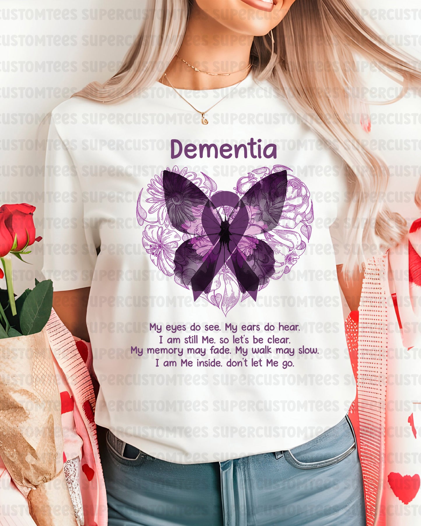 Dementia Awareness DTF Transfer Ready to Press