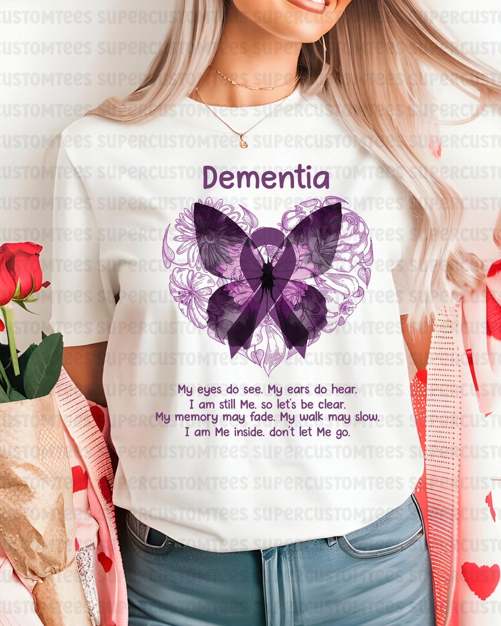 Dementia Awareness DTF Transfer Ready to Press