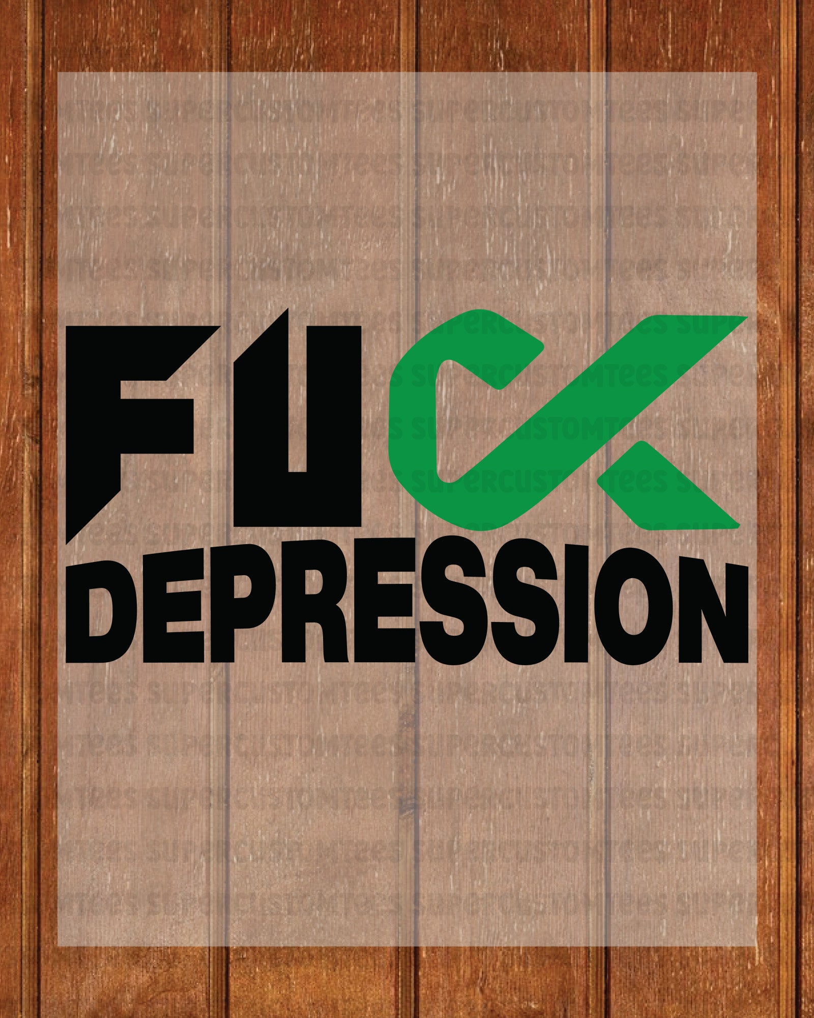 Depression Awareness Heat Transfer for Shirt