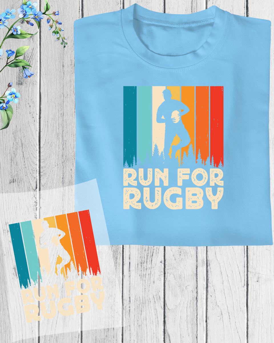 Run For Rugby DTF Transfer Sheets