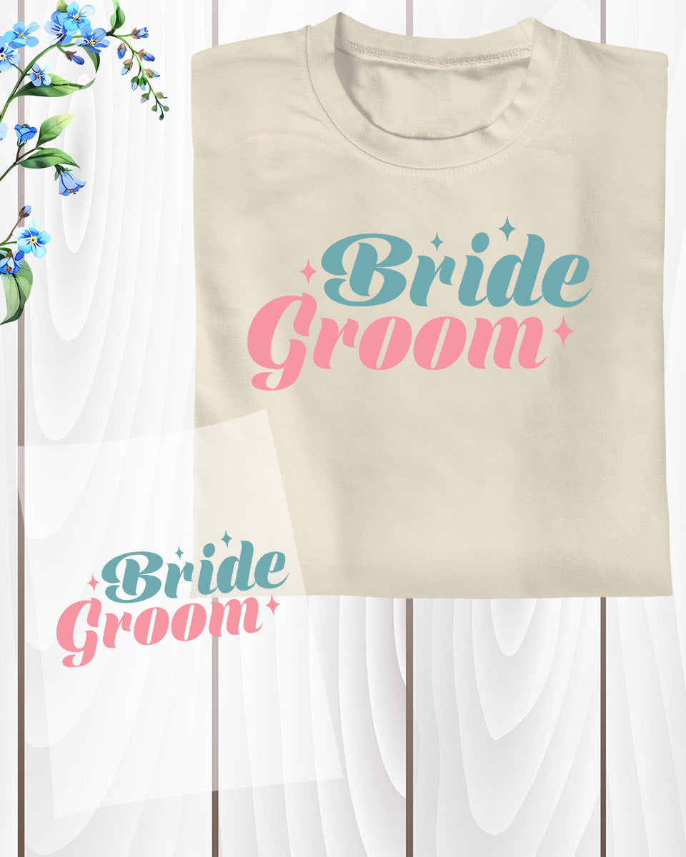 Bride Groom DTF Transfer Film