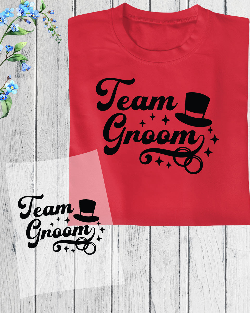 Team Groom Gift DTF Transfer Film