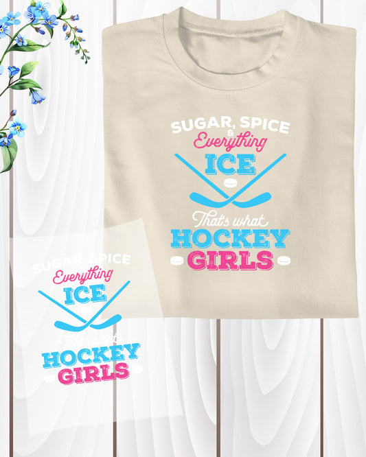 Hockey Girls Gifts Ice Hockey DTF Transfer Film