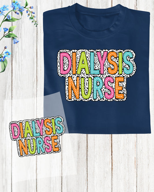 Dialysis Nurse DTF Transfer Film