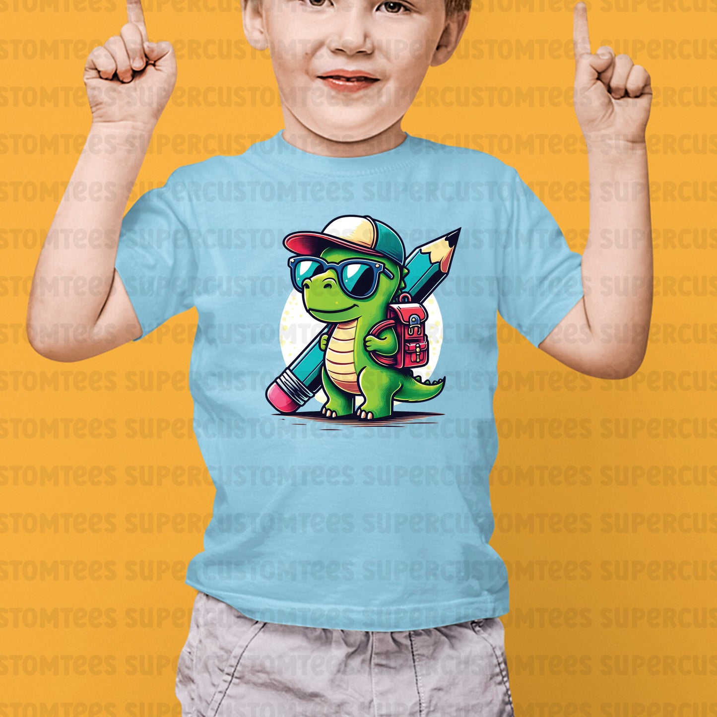 Dinosaur Back to School DTF Transfer Ready to Press