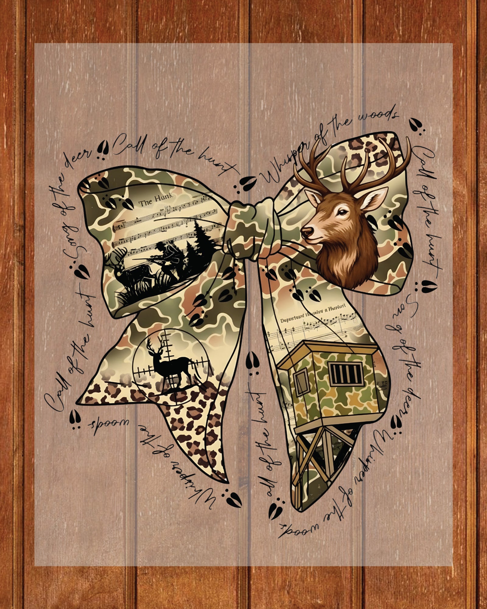 Hunting Coquette DTF Transfer 