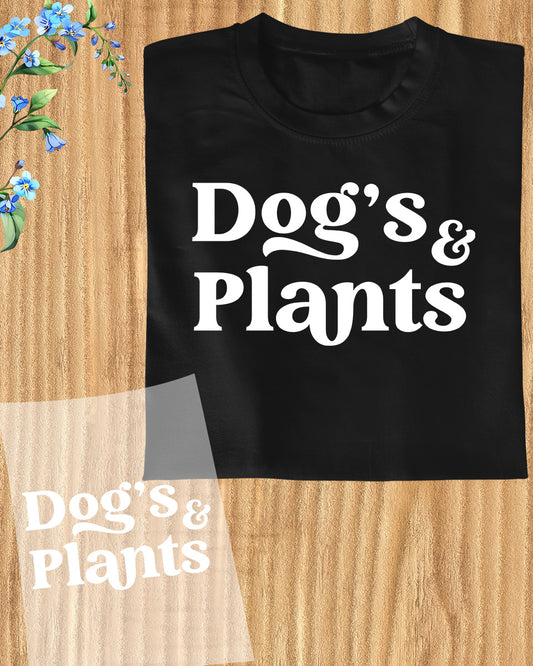 Dog's and Plants Gardening DTF Transfer Film