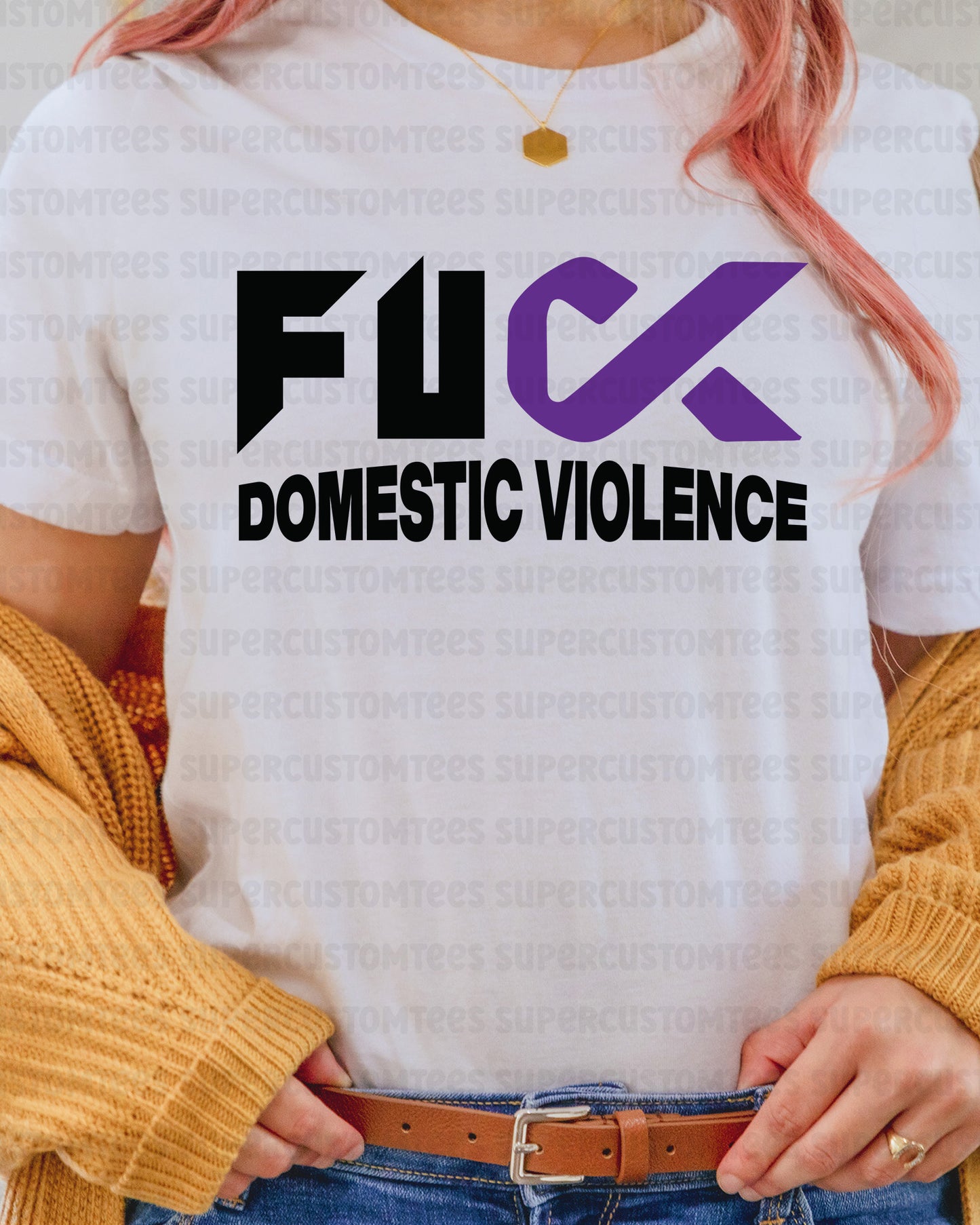 Domestic Violence Awareness Heat Transfer for Shirt