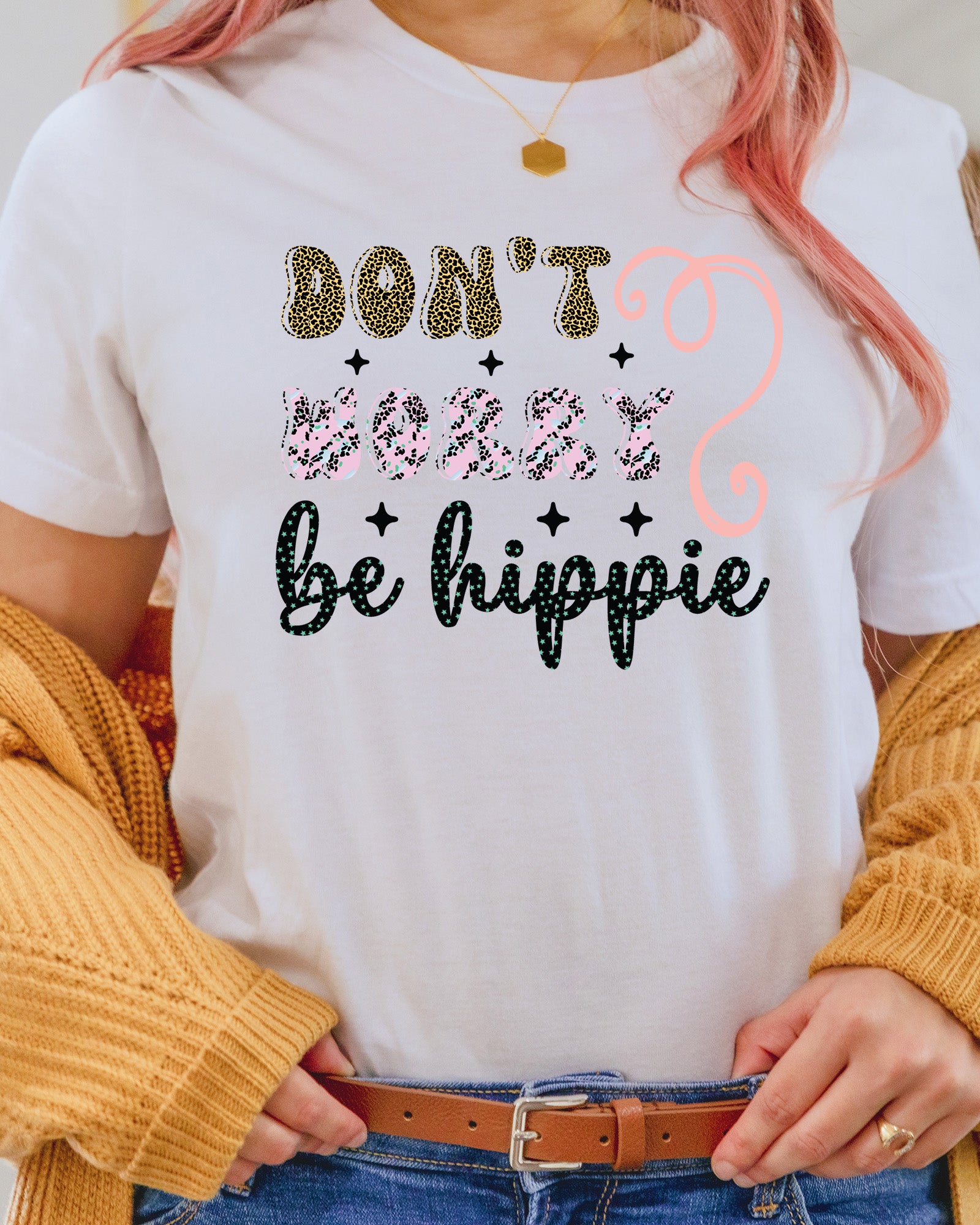 Don’t Worry Be Hippie DTF Transfer