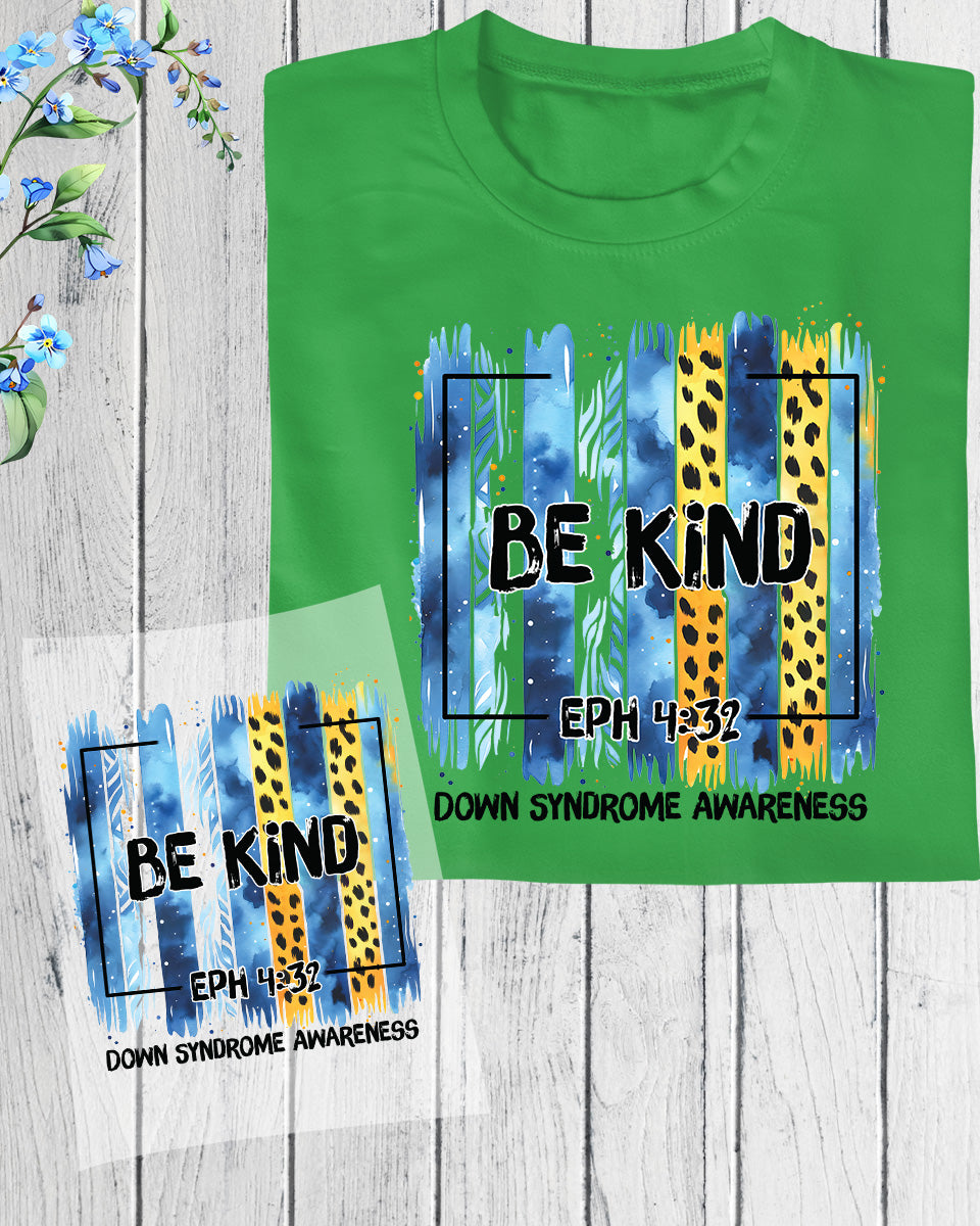 Down Syndrome Awareness DTF Transfer Ready to Press