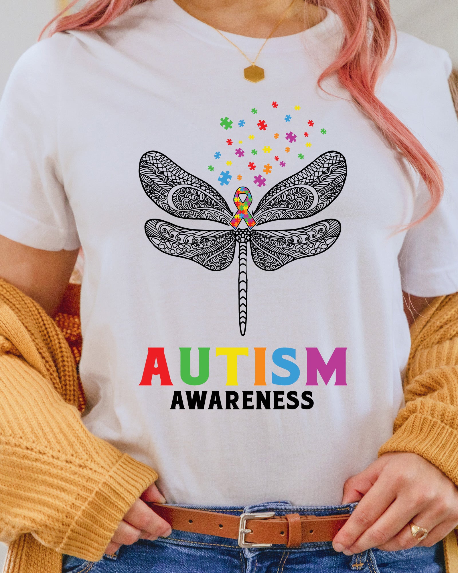 Dragonfly Autism DTF Transfer
