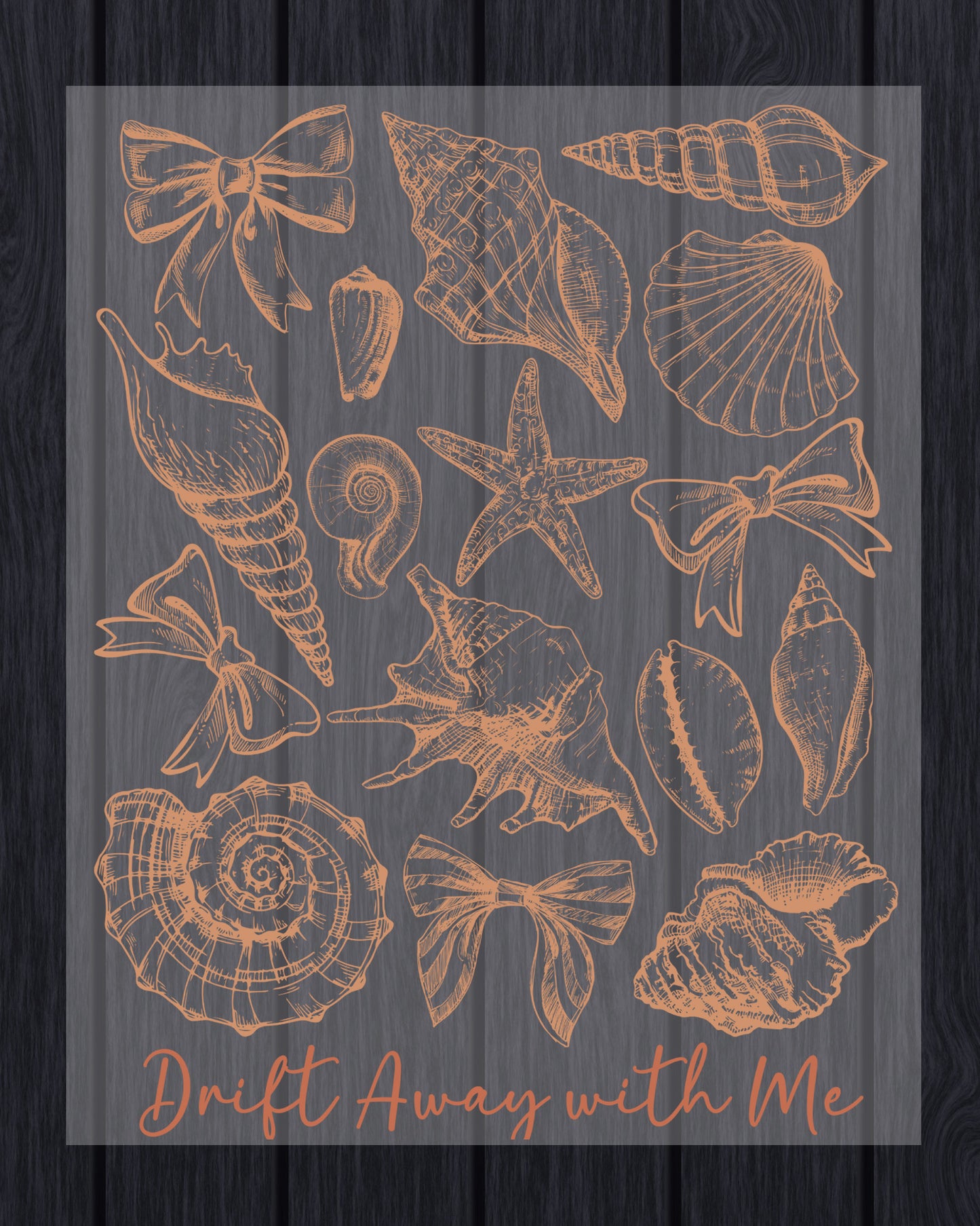 Drift Away Summer Beach DTF Transfer