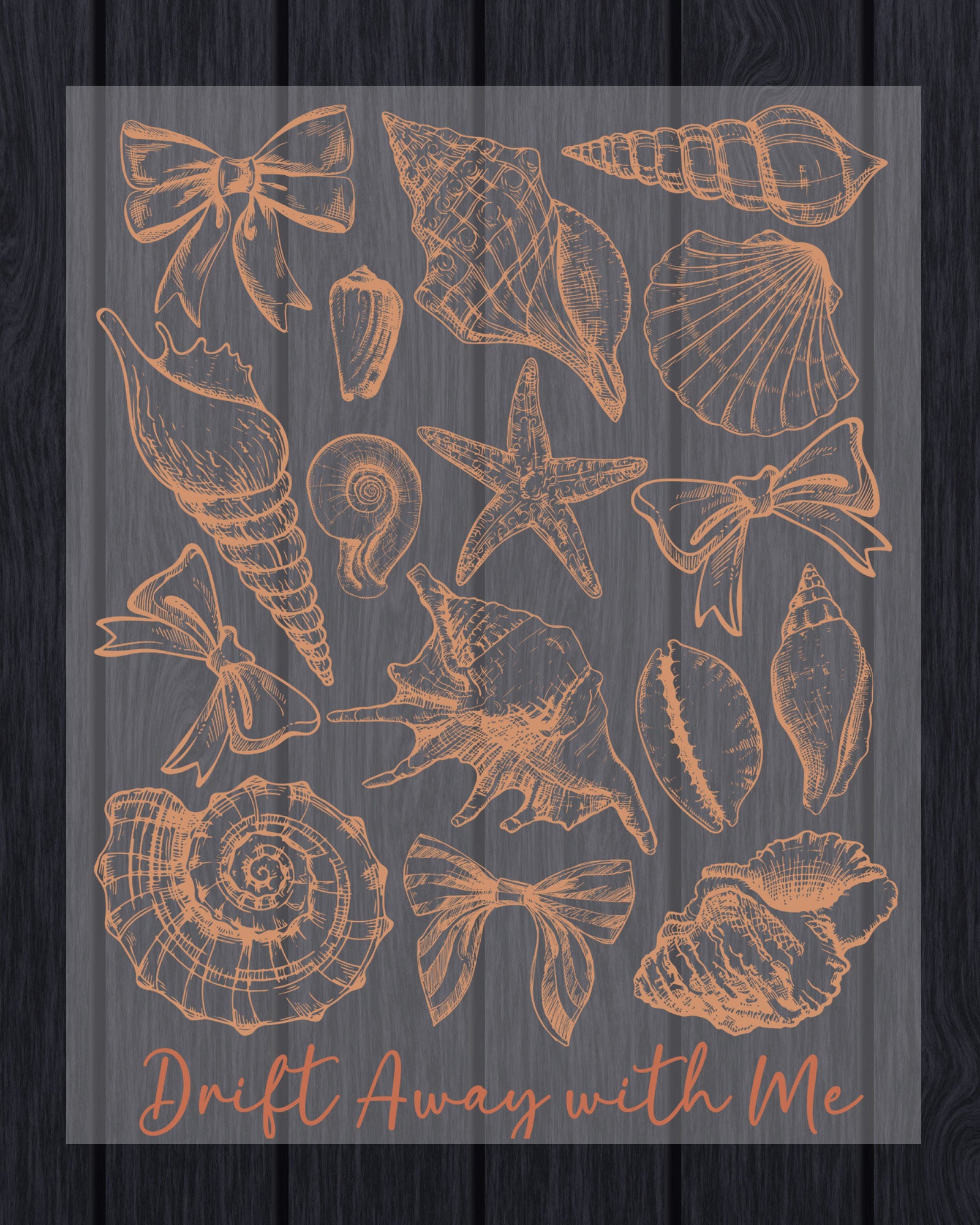 Drift Away Summer Beach DTF Transfer