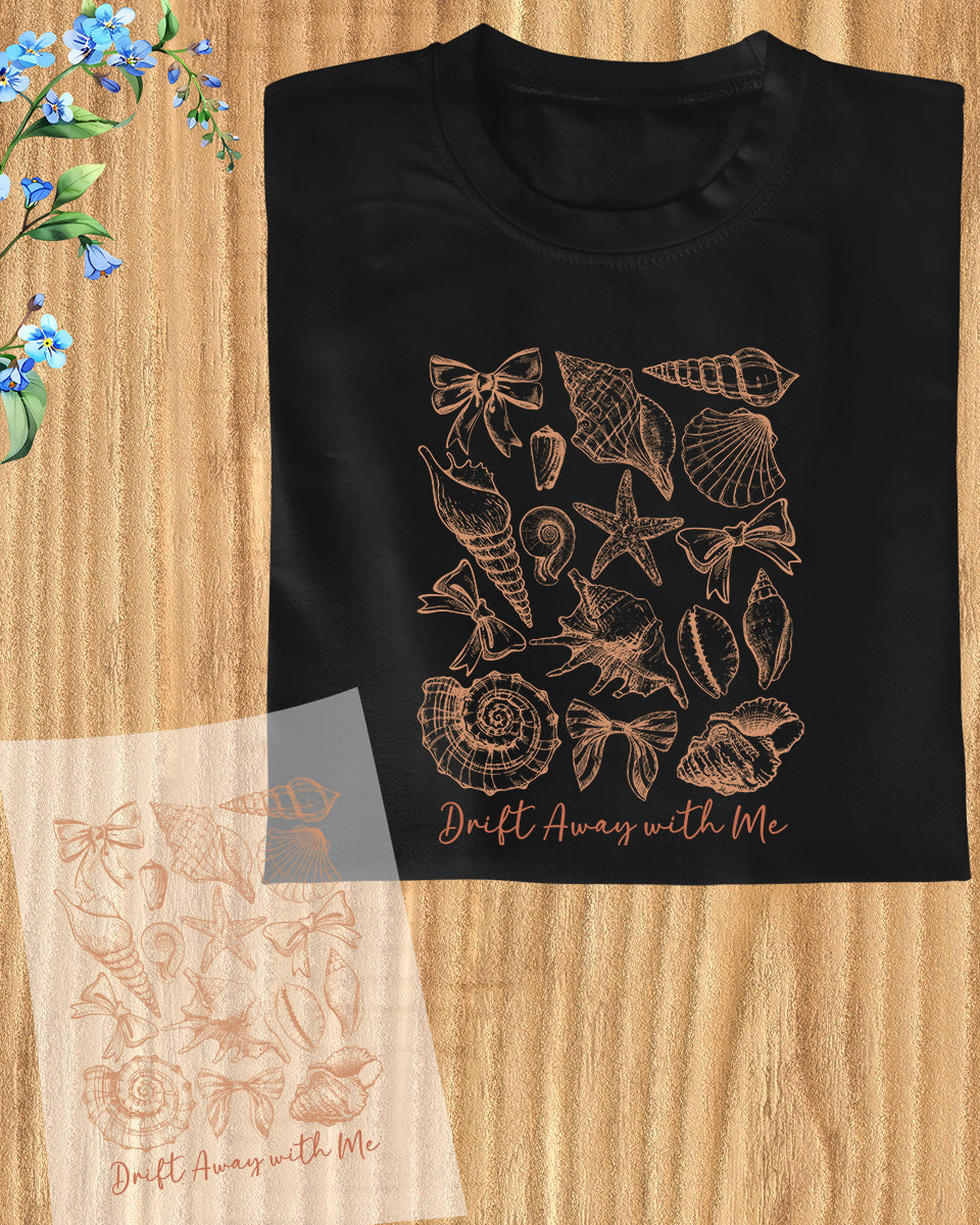 Drift Away Summer Beach DTF Transfer