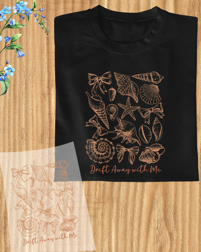 Drift Away Summer Beach DTF Transfer