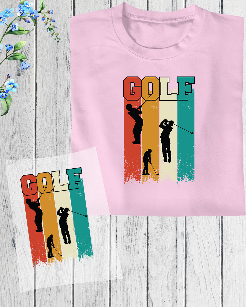 Vintage Retro Golf DTF Transfer Film