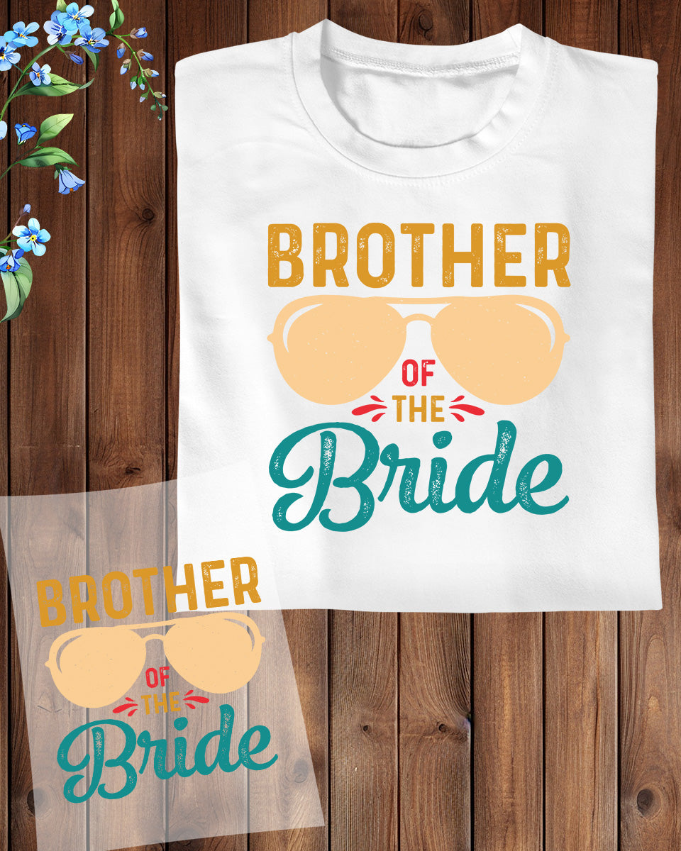 Brother of The Bride Retro DTF Transfer Film