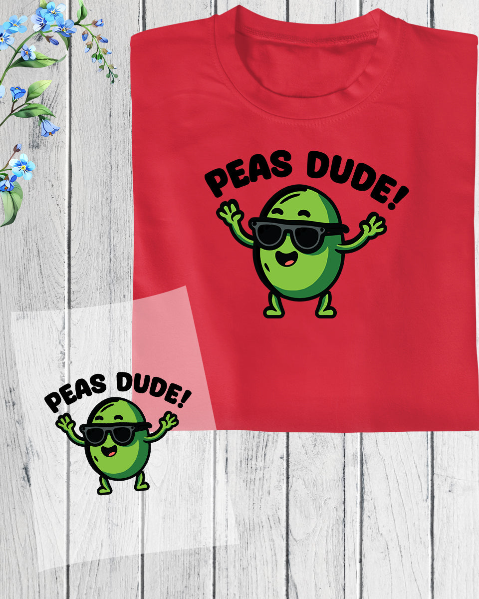 Peas Dude DTF Transfer Film