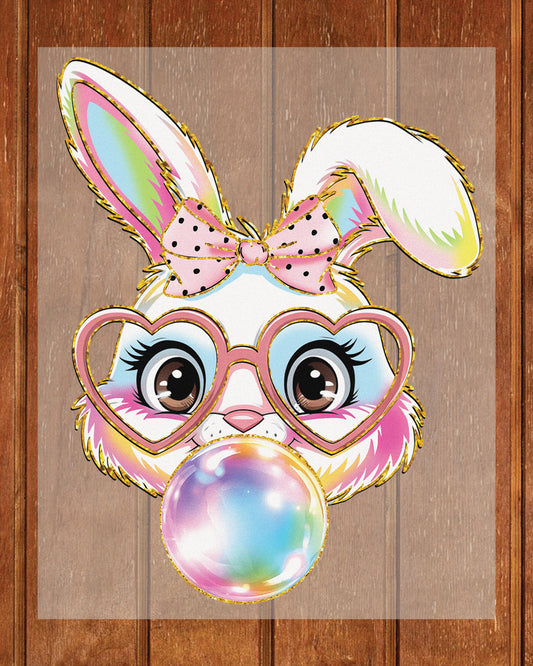 Easter Bunny Coquette Ready to Press Heat Transfers