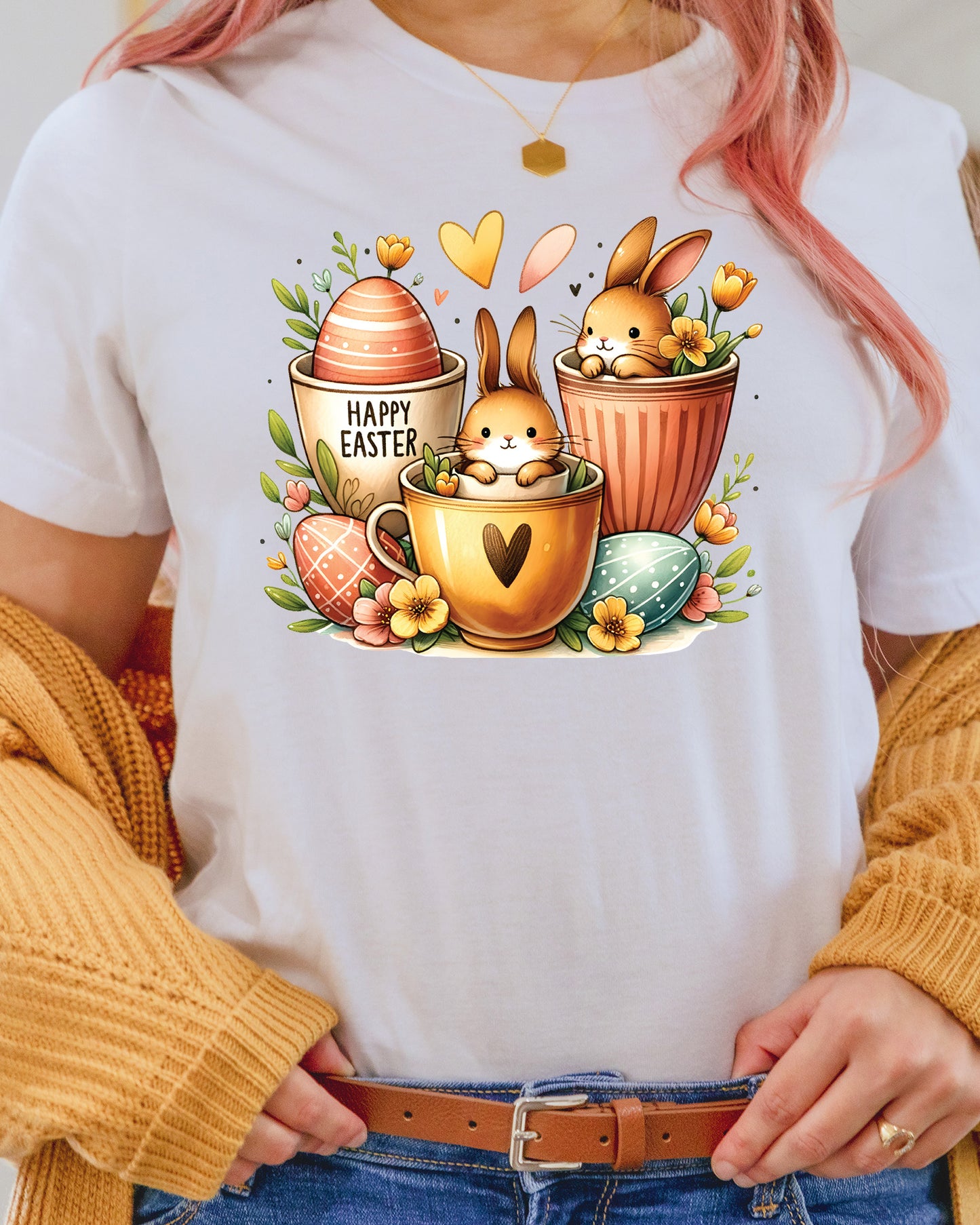 Easter Coffee Cups DTF Transfer