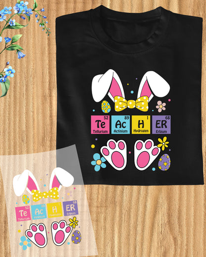 Easter Day Teacher Bunny DTF Transfer