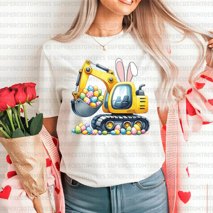 Easter Kids Truck DTF Transfer Ready To Press