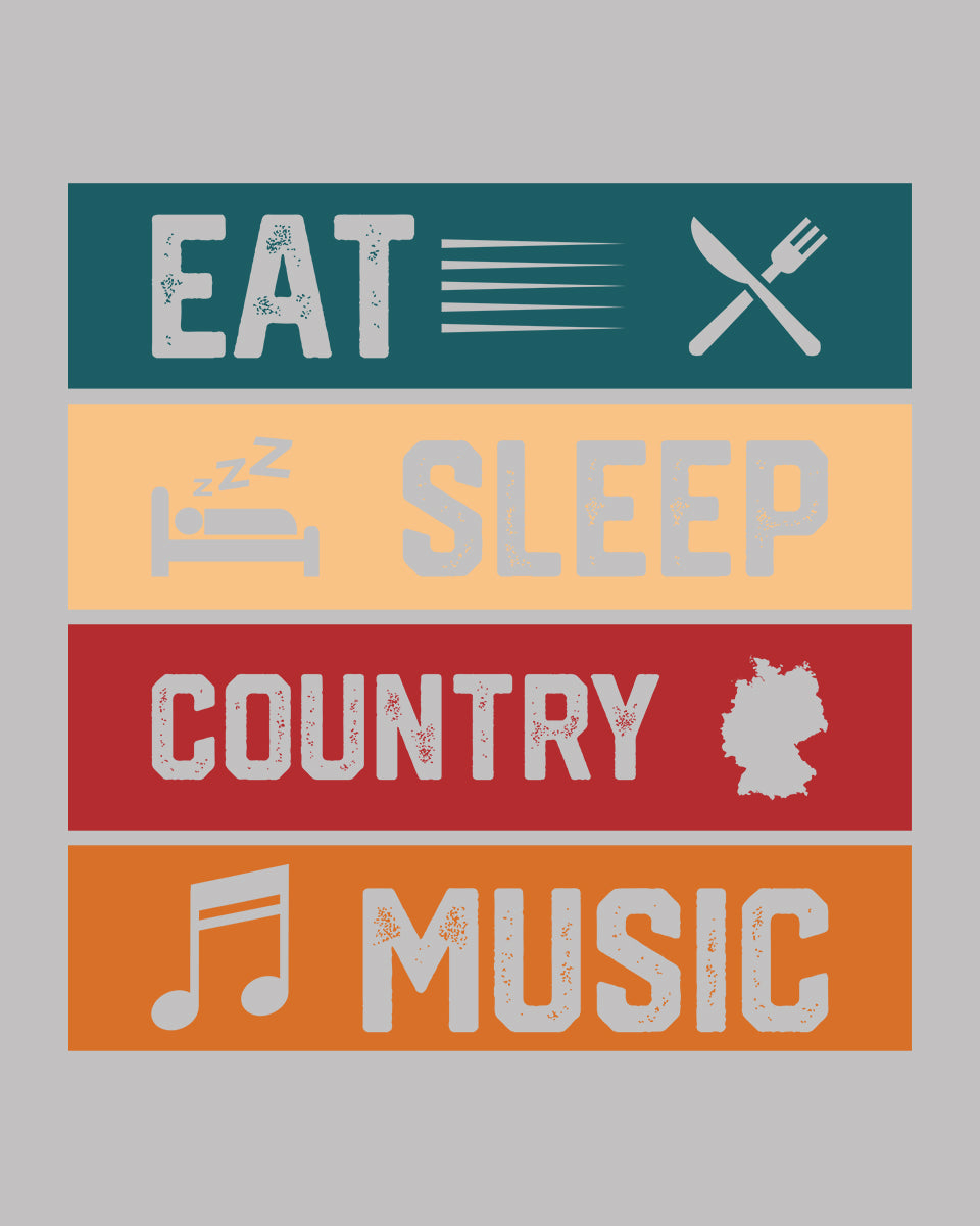 Eat Sleep Country Music DTF Transfer Film