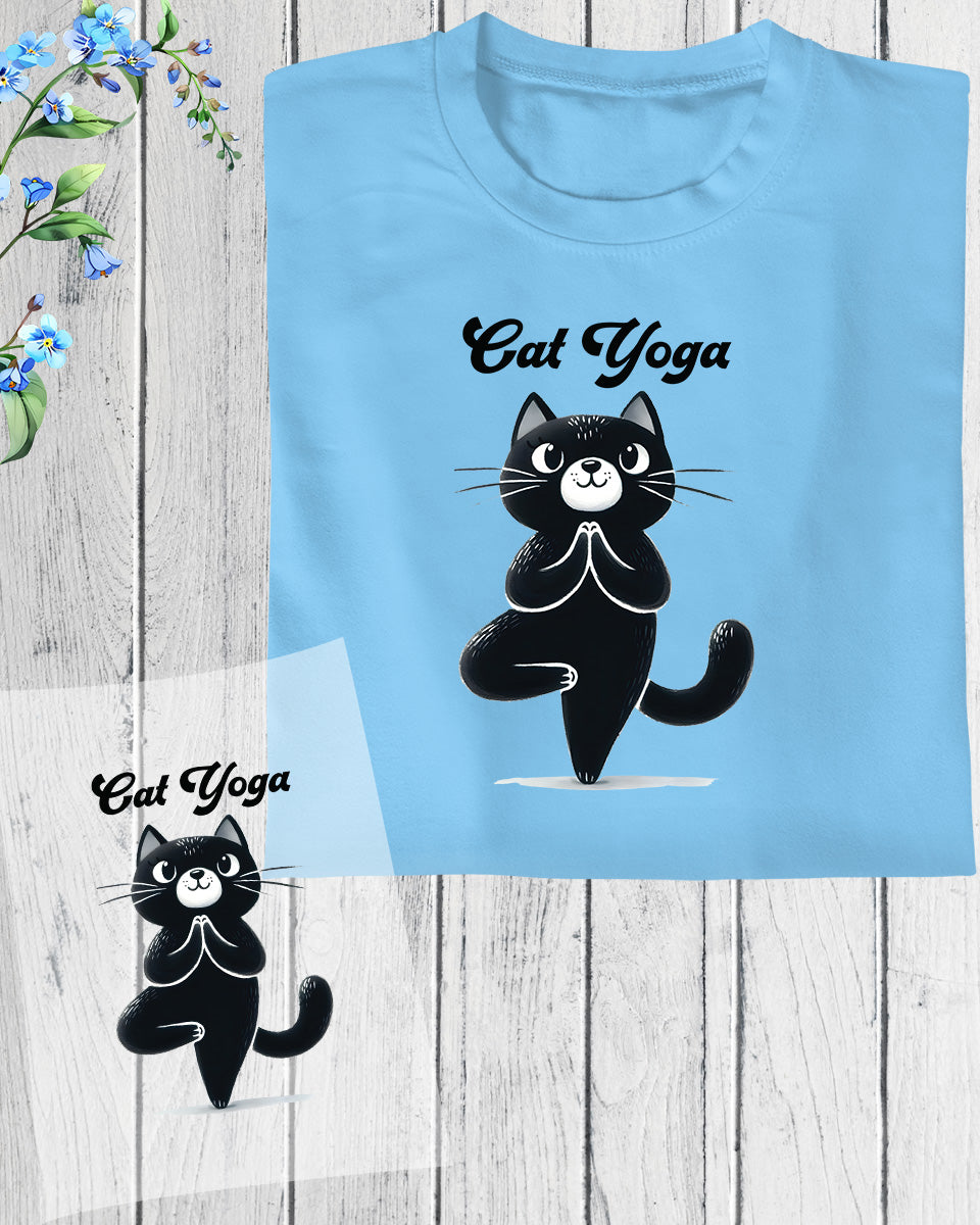 Cat Yoga DTF Transfer Film