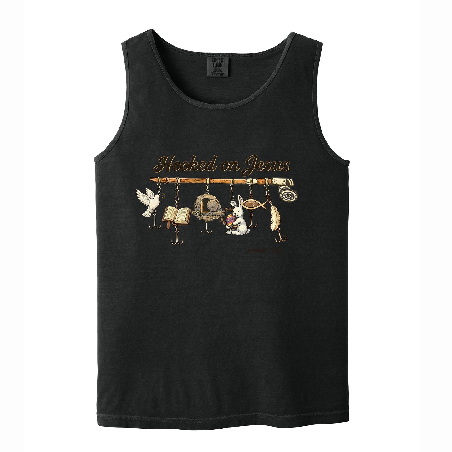 Hooked on Jesus Comfort Colors T Shirt