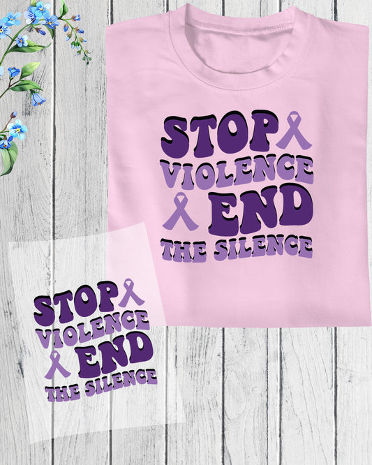 Victims of crime End Violence DTF Transfer Film