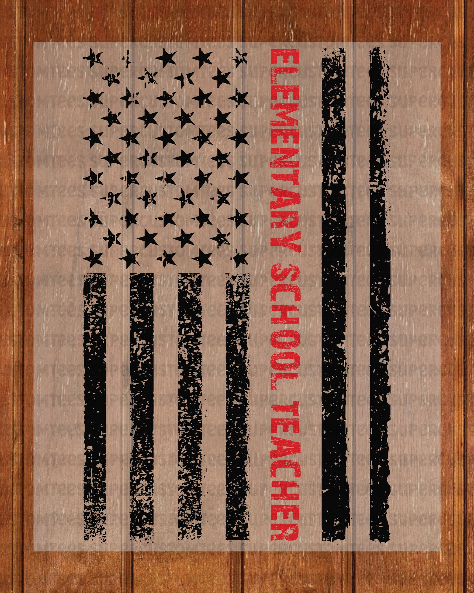 Elementary School Teacher DTF Transfer Ready to Press