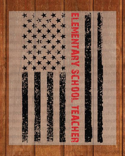 Elementary School Teacher DTF Transfer Ready to Press