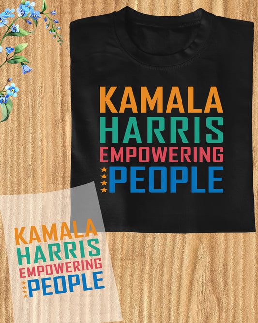 Kamala Harris Empowering People DTF Transfer Film