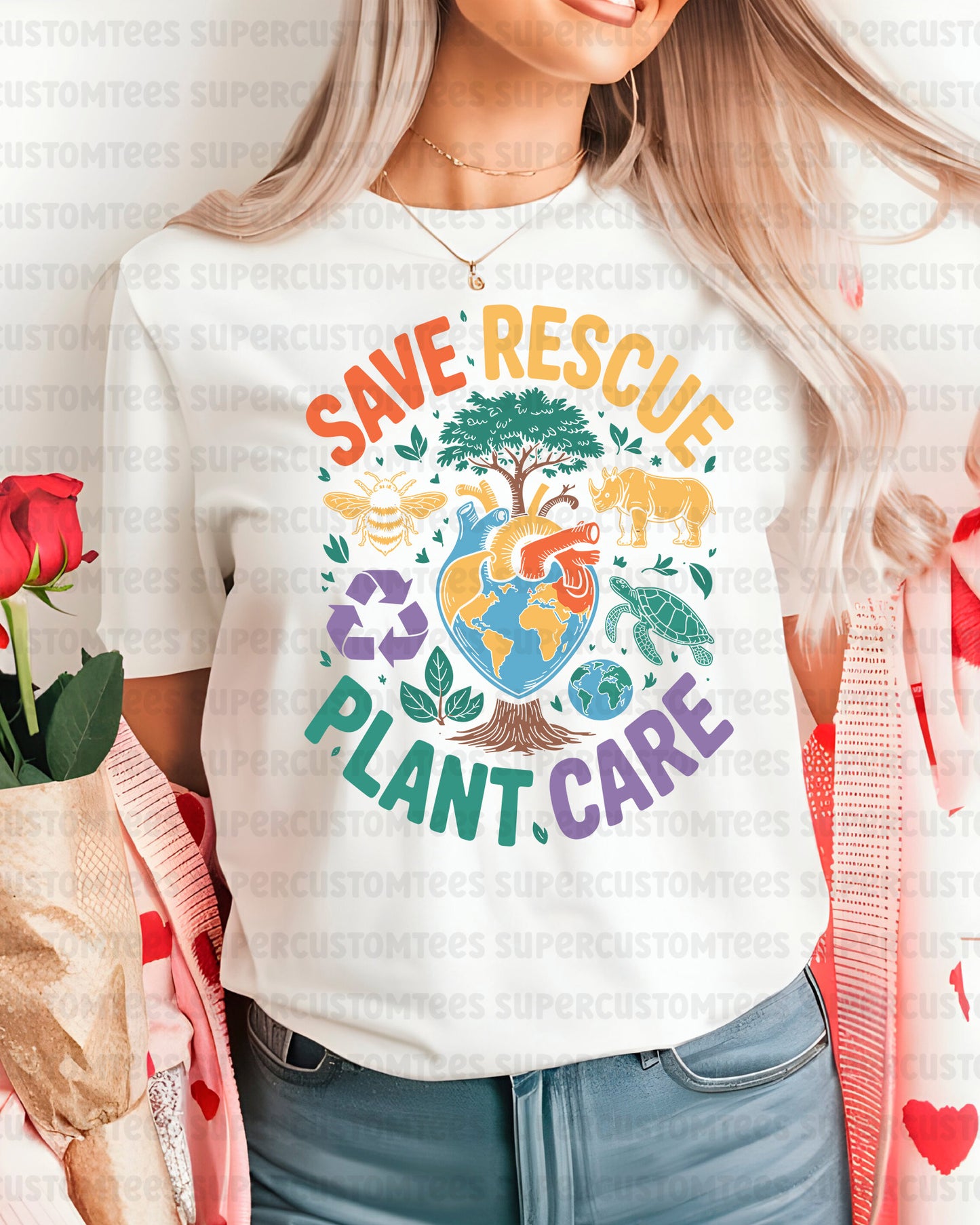 Endangered Species Awareness DTF Transfer Ready to Press