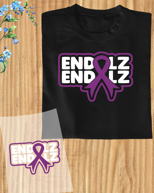 End Alz Awareness DTF Transfer Film