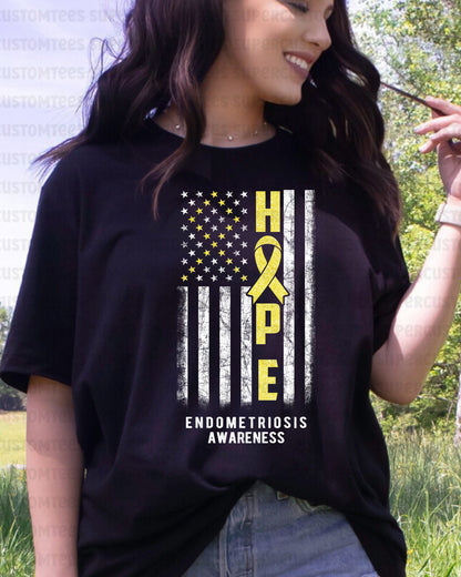 Endometriosis Awareness DTF Transfer Ready to Press