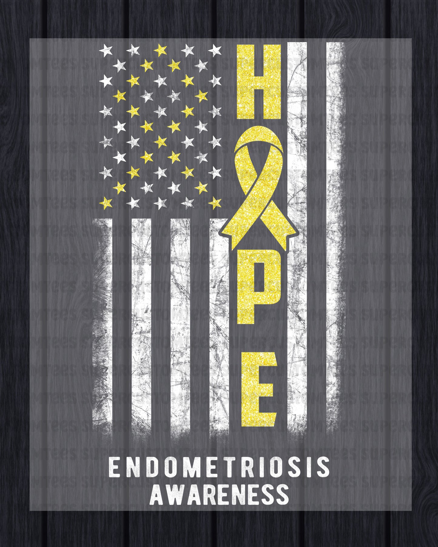Endometriosis Awareness DTF Transfer Ready to Press
