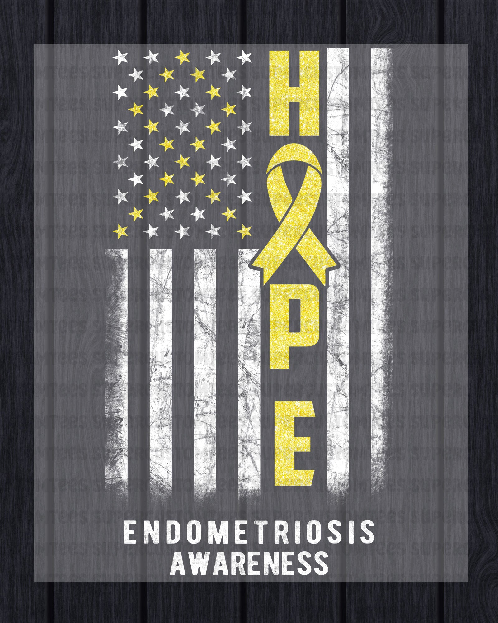 Endometriosis Awareness DTF Transfer Ready to Press