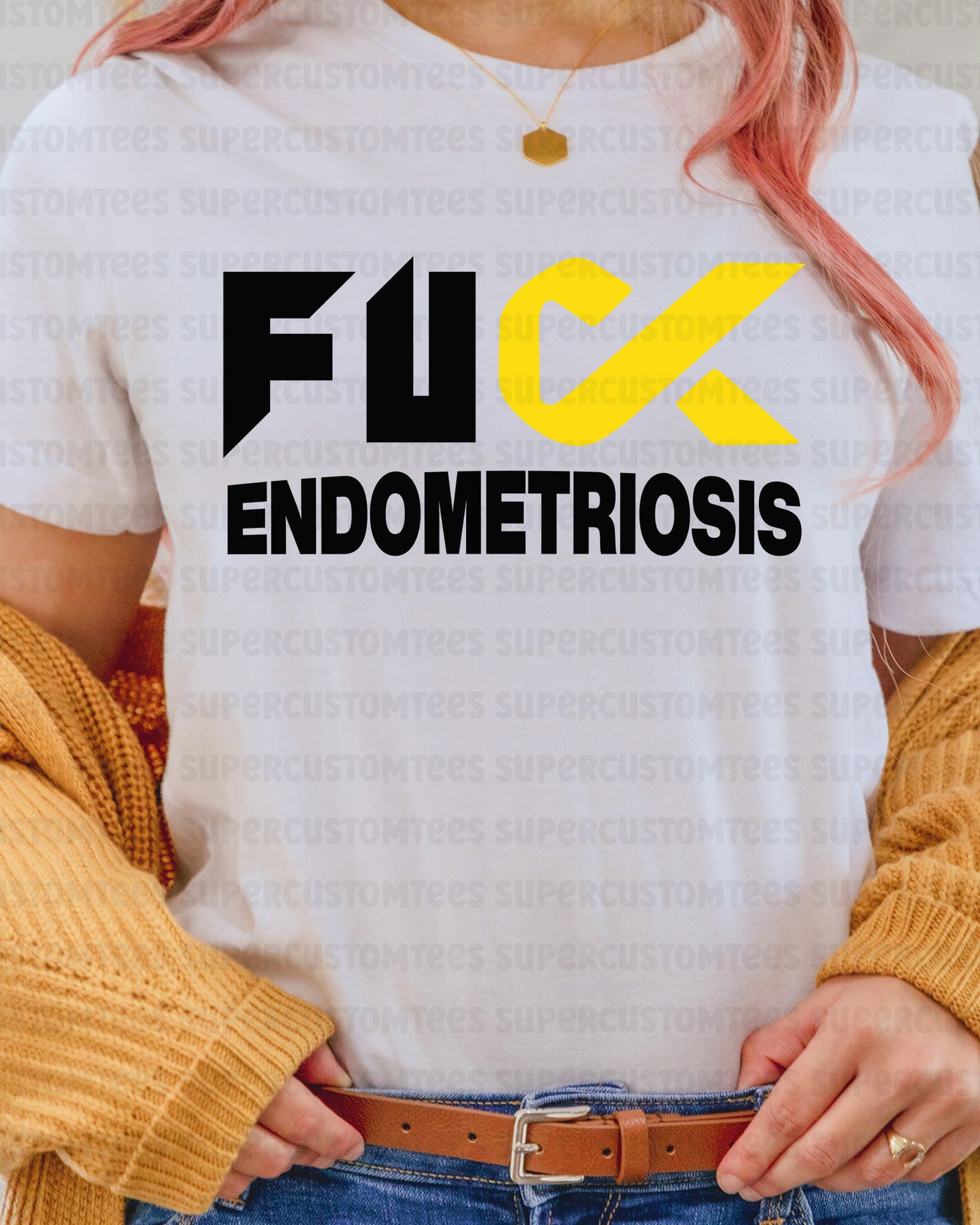 Endometriosis Awareness Heat Transfer for Shirt