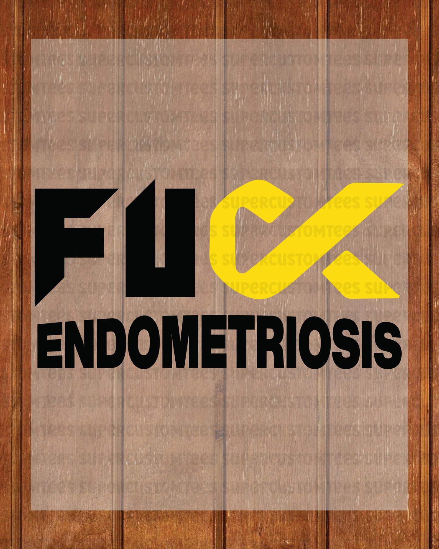 Endometriosis Awareness Heat Transfer for Shirt