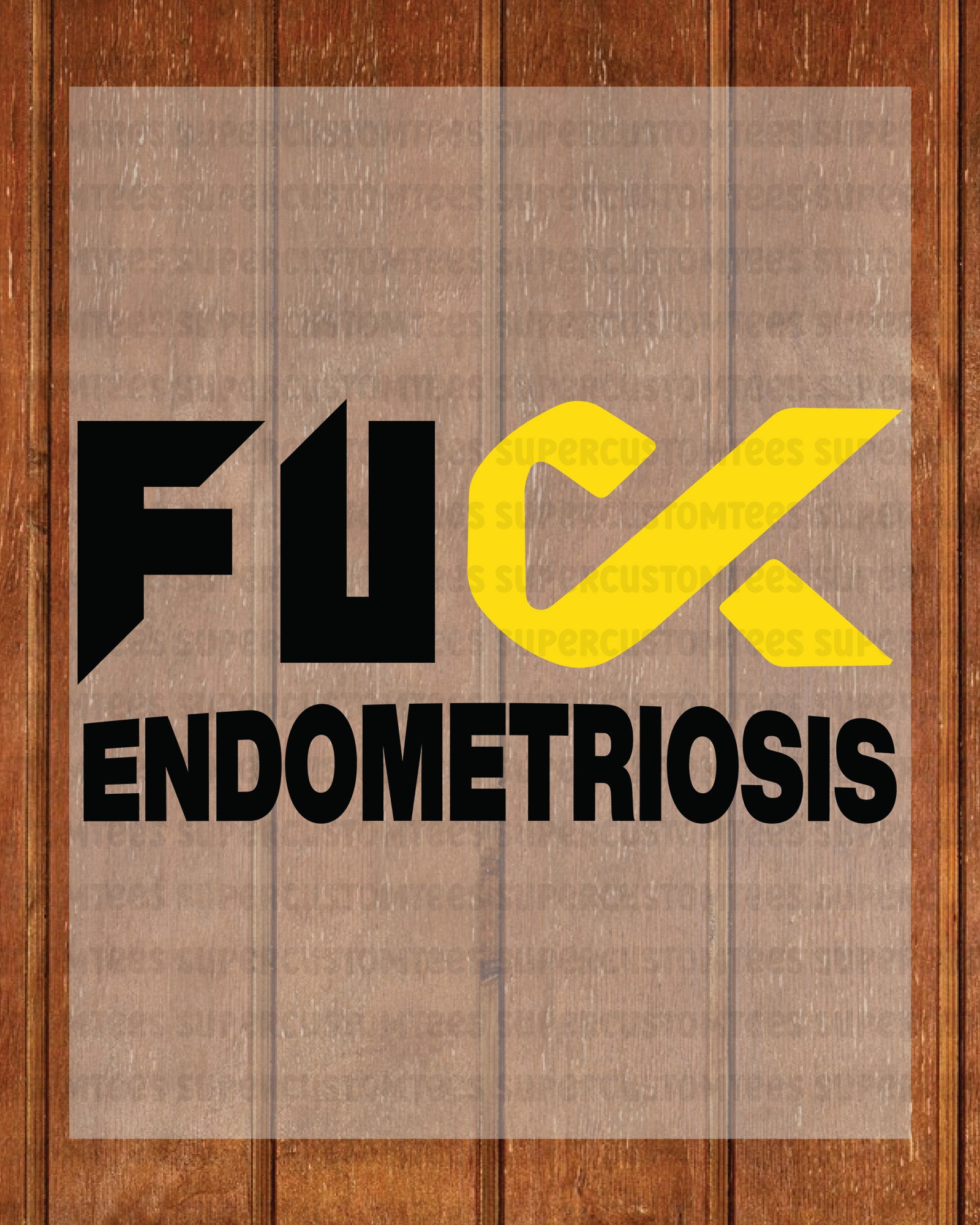 Endometriosis Awareness Heat Transfer for Shirt