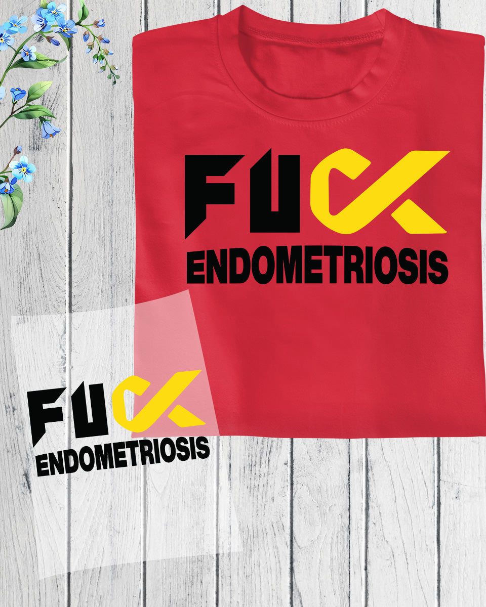 Endometriosis Awareness Heat Transfer for Shirt