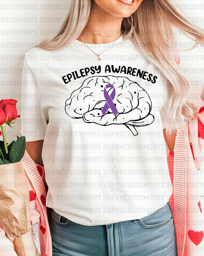 Epilepsy Awareness DTF Transfer Ready to Press