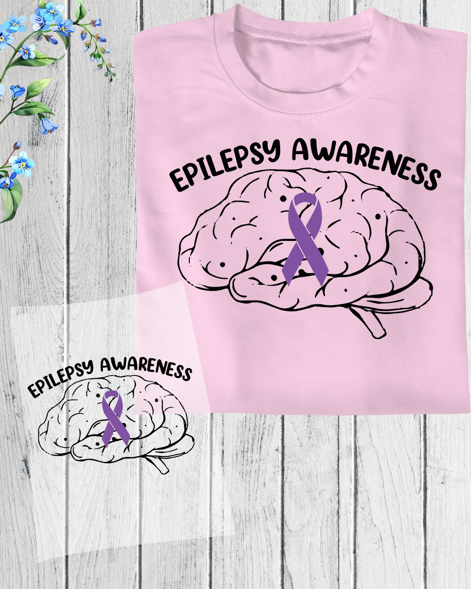Epilepsy Awareness DTF Transfer Ready to Press